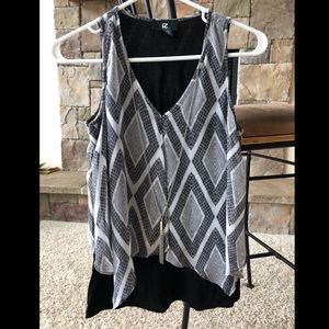 Dressy Layered Tank with Necklace